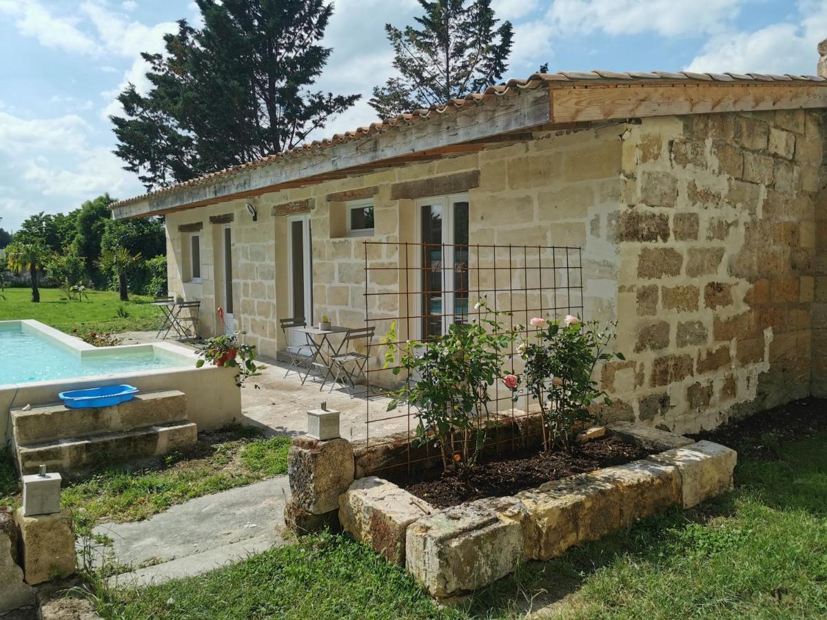 Jolie Villa Avec Piscine Dans Le St Emilionnais Sainte-Terre Bagian luar foto
