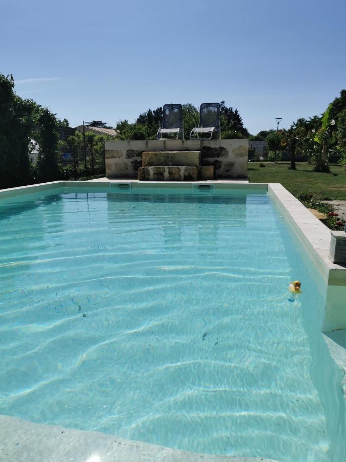 Jolie Villa Avec Piscine Dans Le St Emilionnais Sainte-Terre Bagian luar foto