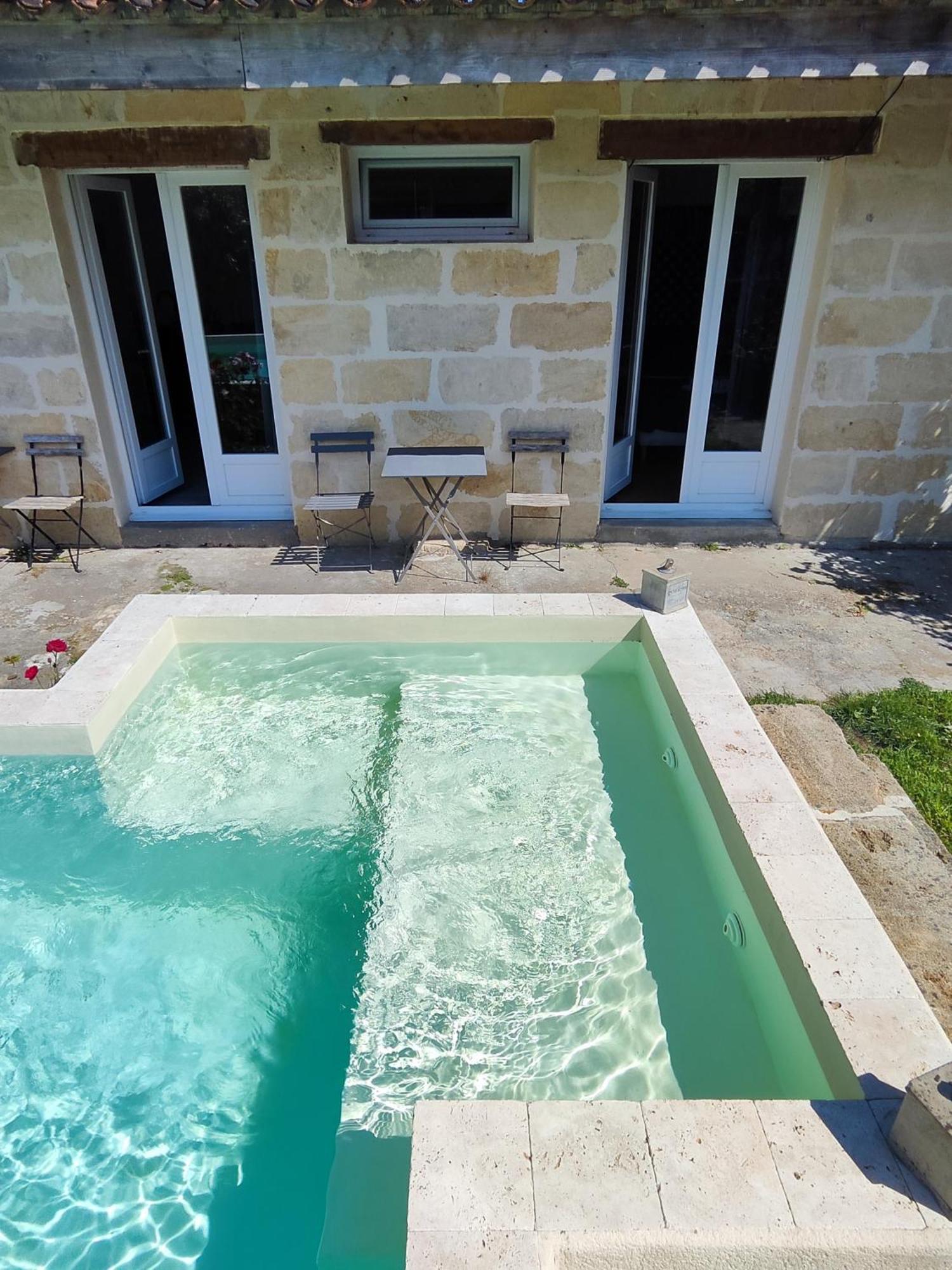 Jolie Villa Avec Piscine Dans Le St Emilionnais Sainte-Terre Bagian luar foto